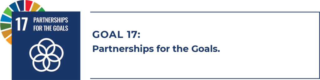 17 Partnership for the Goals
GOAL 17: Partnerships for the Goals.